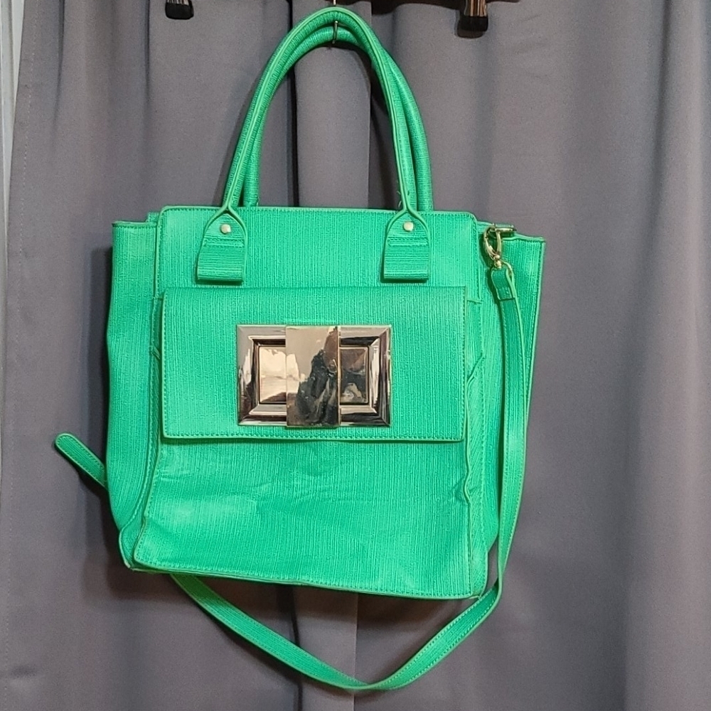 Just Fab oversized purse‎ w/handles & long straps